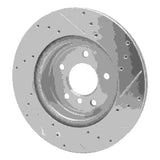 Dynamic Friction 2011-2016 BMW Z4 Rear Left Drilled & Slotted Silver Brake Rotor by Dynamic Friction Company 631-31107L