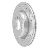 Dynamic Friction 2011-2016 BMW Z4 Rear Right Drilled & Slotted Silver Brake Rotor by Dynamic Friction Company 631-31107R