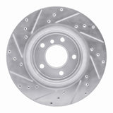 Dynamic Friction 2011-2016 BMW Z4 Rear Right Drilled & Slotted Silver Brake Rotor by Dynamic Friction Company 631-31107R