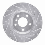 Dynamic Friction 2011-2016 BMW Z4 Rear Right Drilled & Slotted Silver Brake Rotor by Dynamic Friction Company 631-31107R