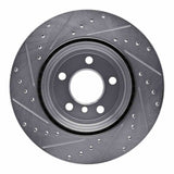 Dynamic Friction 2012-2020 BMW 440i Coupe Rear Right Drilled & Slotted Silver Brake Rotor by Dynamic Friction Company 631-31109R