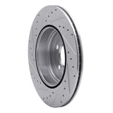 Dynamic Friction 2012-2020 BMW 440i Coupe Rear Right Drilled & Slotted Silver Brake Rotor by Dynamic Friction Company 631-31109R