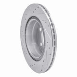 Dynamic Friction 2006-2021 BMW 325i (USA/Canada) Rear Right Drilled & Slotted Silver Brake Rotor by Dynamic Friction Company 631-31111R