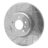 Dynamic Friction 2013-2020 BMW 440i Coupe Front Left Drilled & Slotted Silver Brake Rotor by Dynamic Friction Company 631-31112L