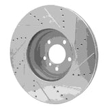 Dynamic Friction 2013-2020 BMW 440i Coupe Front Left Drilled & Slotted Silver Brake Rotor by Dynamic Friction Company 631-31112L