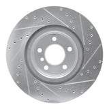 Dynamic Friction 2012-2020 BMW 428i Rear Left Drilled & Slotted Silver Brake Rotor by Dynamic Friction Company 631-31113L