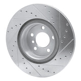 Dynamic Friction 2012-2020 BMW 428i Rear Left Drilled & Slotted Silver Brake Rotor by Dynamic Friction Company 631-31113L