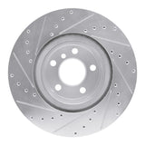 Dynamic Friction 2012-2020 BMW 328i Rear Right Drilled & Slotted Silver Brake Rotor by Dynamic Friction Company 631-31113R
