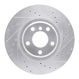 Dynamic Friction 2012-2020 BMW 328i Rear Right Drilled & Slotted Silver Brake Rotor by Dynamic Friction Company 631-31113R
