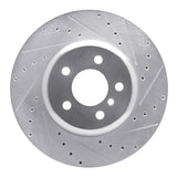 Dynamic Friction 2013-2021 BMW M240I Coupe & Convertible Rear Right Drilled & Slotted Silver Brake Rotor by Dynamic Friction Company 631-31114R