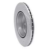 Dynamic Friction 2013-2021 BMW M240I Coupe & Convertible Rear Right Drilled & Slotted Silver Brake Rotor by Dynamic Friction Company 631-31114R