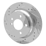 Dynamic Friction 2006-2020 BMW X1 (USA/Canada) Rear Left Drilled & Slotted Silver Brake Rotor by Dynamic Friction Company 631-31117L