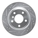 Dynamic Friction 2006-2020 BMW X1 (USA/Canada) Rear Left Drilled & Slotted Silver Brake Rotor by Dynamic Friction Company 631-31117L