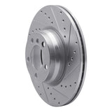 Dynamic Friction 2012-2018 BMW 428i Front Right Drilled & Slotted Silver Brake Rotor by Dynamic Friction Company 631-31121R