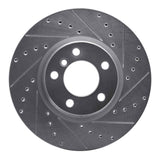Dynamic Friction 2012-2018 BMW 428i Front Right Drilled & Slotted Silver Brake Rotor by Dynamic Friction Company 631-31121R