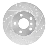 Dynamic Friction 2014-2021 BMW i3 Front Right Drilled & Slotted Silver Brake Rotor by Dynamic Friction Company 631-31123R