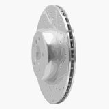 Dynamic Friction 2016-2025 BMW 330I xDrive Sedan Rear Right Drilled & Slotted Silver Brake Rotor by Dynamic Friction Company 631-31130R