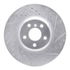 R1 Concepts 2016-2025 BMW 330I xDrive Sedan Rear Right Drilled & Slotted Silver Brake Rotor