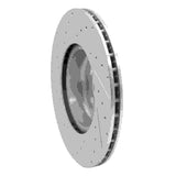 Dynamic Friction 2016-2025 BMW 330I xDrive Sedan Rear Right Drilled & Slotted Silver Brake Rotor by Dynamic Friction Company 631-31130R