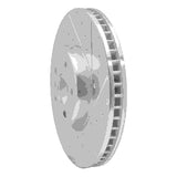 Dynamic Friction 2016-2025 BMW M240I Coupe & Convertible Right Front Drilled & Slotted Silver Brake Rotor by Dynamic Friction Company 631-31133D