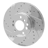 R1 Concepts 2000-2006 BMW X5 Front Left Drilled & Slotted Silver Brake Rotor by R1 Concepts 631-31135L