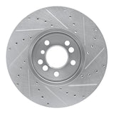 R1 Concepts 2000-2006 BMW X5 Front Left Drilled & Slotted Silver Brake Rotor by R1 Concepts 631-31135L