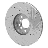 R1 Concepts 2000-2006 BMW X5 Front Left Drilled & Slotted Silver Brake Rotor by R1 Concepts 631-31135L