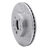 R1 Concepts 2000-2006 BMW X5 Front Right Drilled & Slotted Silver Brake Rotor by R1 Concepts 631-31135R