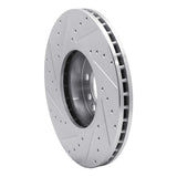 R1 Concepts 2000-2006 BMW X5 Front Right Drilled & Slotted Silver Brake Rotor by R1 Concepts 631-31135R