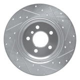 R1 Concepts 2000-2006 BMW X5 Rear Left Drilled & Slotted Silver Brake Rotor by R1 Concepts 631-31136L