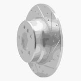 R1 Concepts 2000-2006 BMW X5 Rear Right Drilled & Slotted Silver Brake Rotor by R1 Concepts 631-31136R