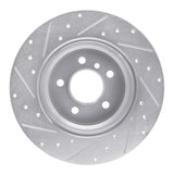 R1 Concepts 2000-2006 BMW X5 Rear Right Drilled & Slotted Silver Brake Rotor by R1 Concepts 631-31136R