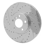 Dynamic Friction 2002-2006 BMW X5 Front Left Drilled & Slotted Silver Brake Rotor by Dynamic Friction Company 631-31137L