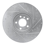Dynamic Friction 2002-2006 BMW X5 Front Left Drilled & Slotted Silver Brake Rotor by Dynamic Friction Company 631-31137L