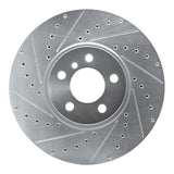 Dynamic Friction 2002-2006 BMW X5 Front Left Drilled & Slotted Silver Brake Rotor by Dynamic Friction Company 631-31137L
