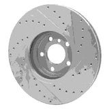 Dynamic Friction 2002-2006 BMW X5 Front Left Drilled & Slotted Silver Brake Rotor by Dynamic Friction Company 631-31137L