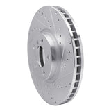 Dynamic Friction 2002-2006 BMW X5 Front Right Drilled & Slotted Silver Brake Rotor by Dynamic Friction Company 631-31137R