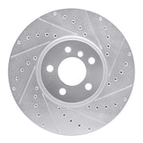 Dynamic Friction 2002-2006 BMW X5 Front Right Drilled & Slotted Silver Brake Rotor by Dynamic Friction Company 631-31137R