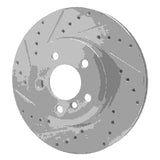 Dynamic Friction 2004-2010 BMW X3 Front Left Drilled & Slotted Silver Brake Rotor by Dynamic Friction Company 631-31139L