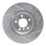 Dynamic Friction 2004-2010 BMW X3 Front Left Drilled & Slotted Silver Brake Rotor by Dynamic Friction Company 631-31139L