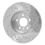 Dynamic Friction 2004-2010 BMW X3 Front Left Drilled & Slotted Silver Brake Rotor by Dynamic Friction Company 631-31139L