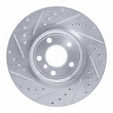 Dynamic Friction 2004-2010 BMW X3 Front Right Drilled & Slotted Silver Brake Rotor by Dynamic Friction Company 631-31139R
