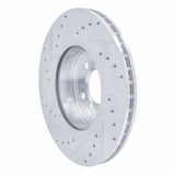 Dynamic Friction 2004-2010 BMW X3 Front Right Drilled & Slotted Silver Brake Rotor by Dynamic Friction Company 631-31139R