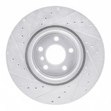 Dynamic Friction 2007-2019 BMW X5 Rear Right Drilled & Slotted Silver Brake Rotor by Dynamic Friction Company 631-31141R