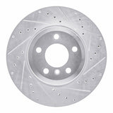 Dynamic Friction 2007-2019 BMW X5 Rear Right Drilled & Slotted Silver Brake Rotor by Dynamic Friction Company 631-31141R