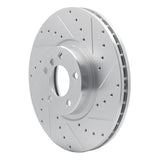 Dynamic Friction 2007-2018 BMW X5 Front Right Drilled & Slotted Silver Brake Rotor by Dynamic Friction Company 631-31142R