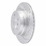 Dynamic Friction 2007-2019 BMW X6 Rear Right Drilled & Slotted Silver Brake Rotor by Dynamic Friction Company 631-31143R
