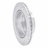 Dynamic Friction 2007-2019 BMW X6 Rear Right Drilled & Slotted Silver Brake Rotor by Dynamic Friction Company 631-31143R