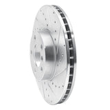 Dynamic Friction 2007-2019 BMW X5 Front Right Drilled & Slotted Silver Brake Rotor by Dynamic Friction Company 631-31144R