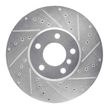 Dynamic Friction 2007-2019 BMW X5 Front Right Drilled & Slotted Silver Brake Rotor by Dynamic Friction Company 631-31144R